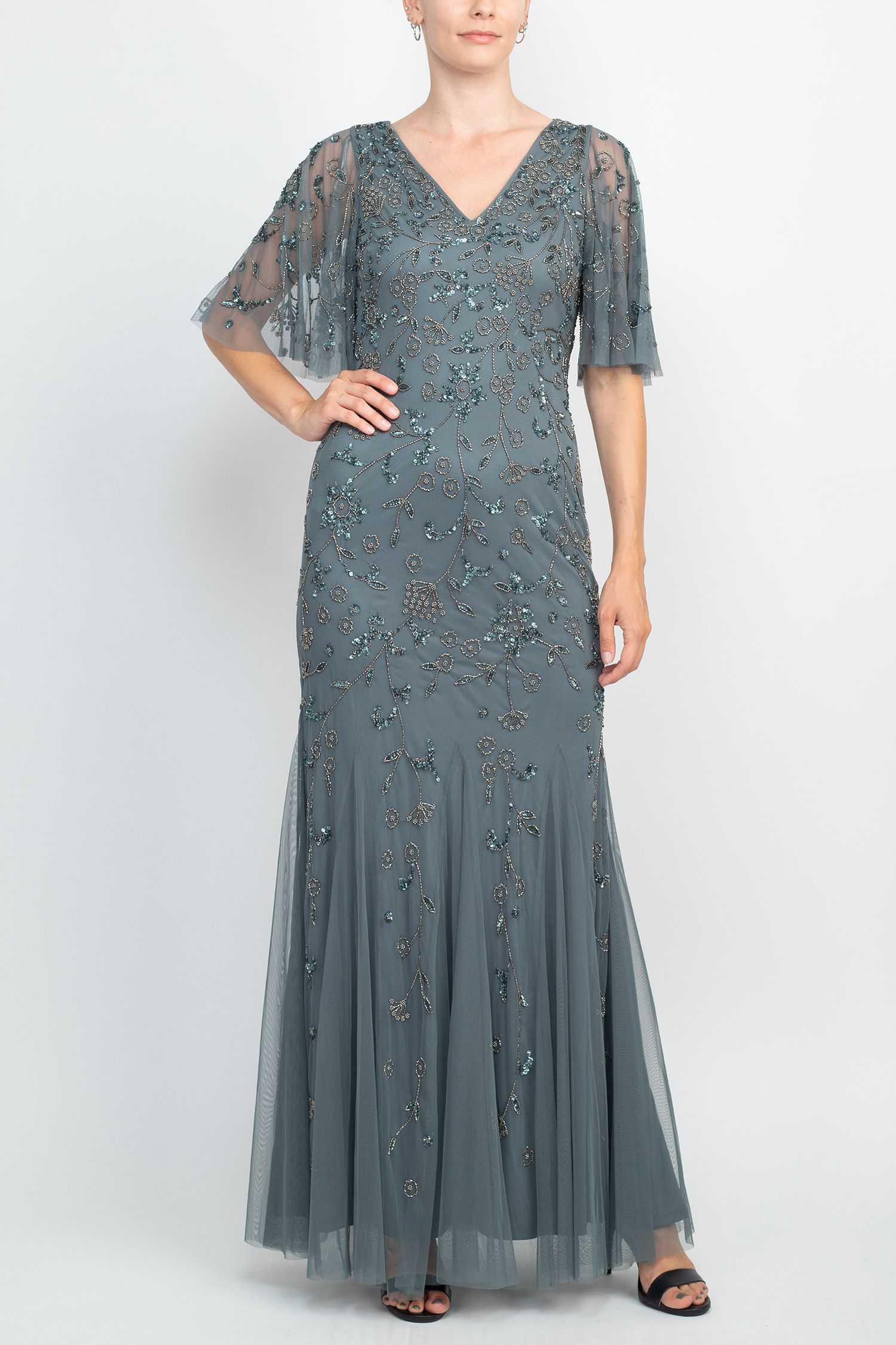 Adrianna Papell Sequenced Dress Peachy Flamingo Ltd. Adrianna Papell Sequenced Dress Peachy Flamingo Ltd.