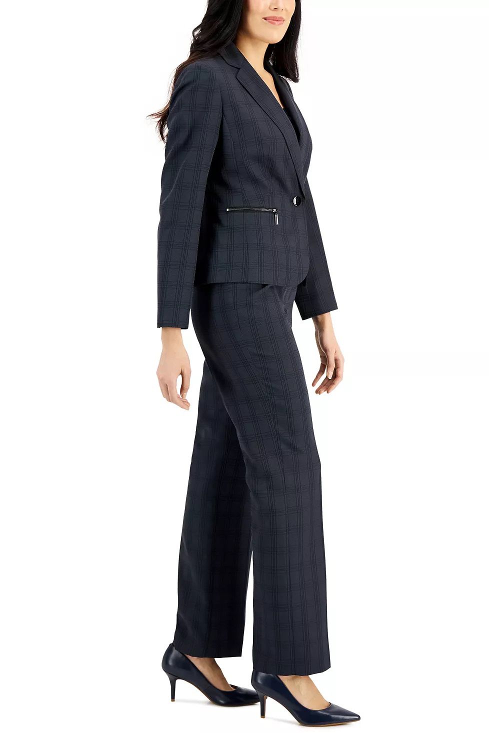 Le Suit Notched Collar Pants Suit