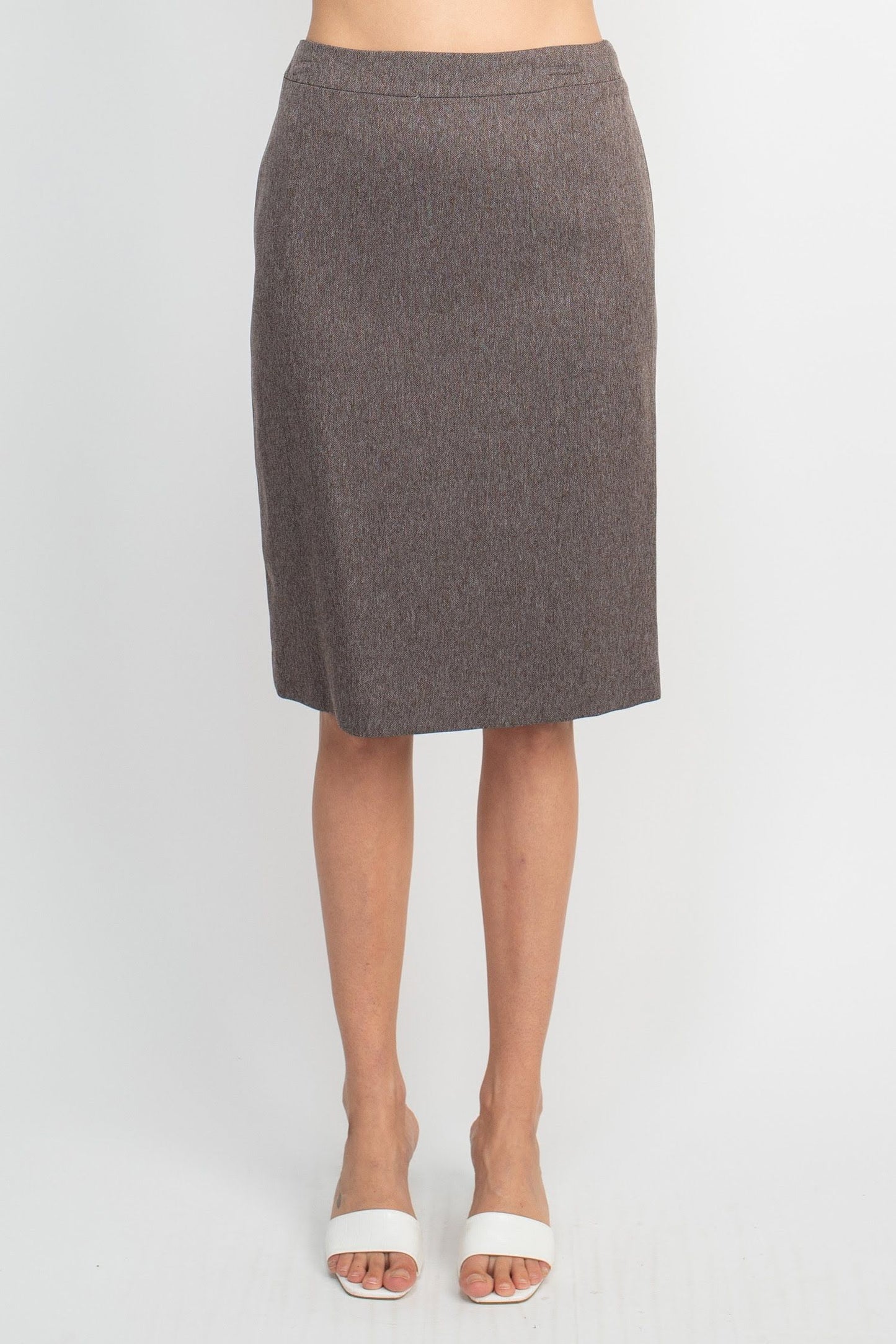 NYP Suits Crew Neck 3 Button Skirt Set