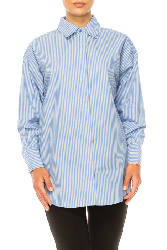 Hester & Orchard Long Sleeve Striped Shirt