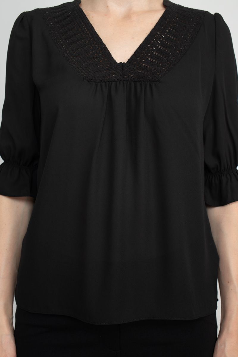 Zac & Rachel Lace V-Neck Top