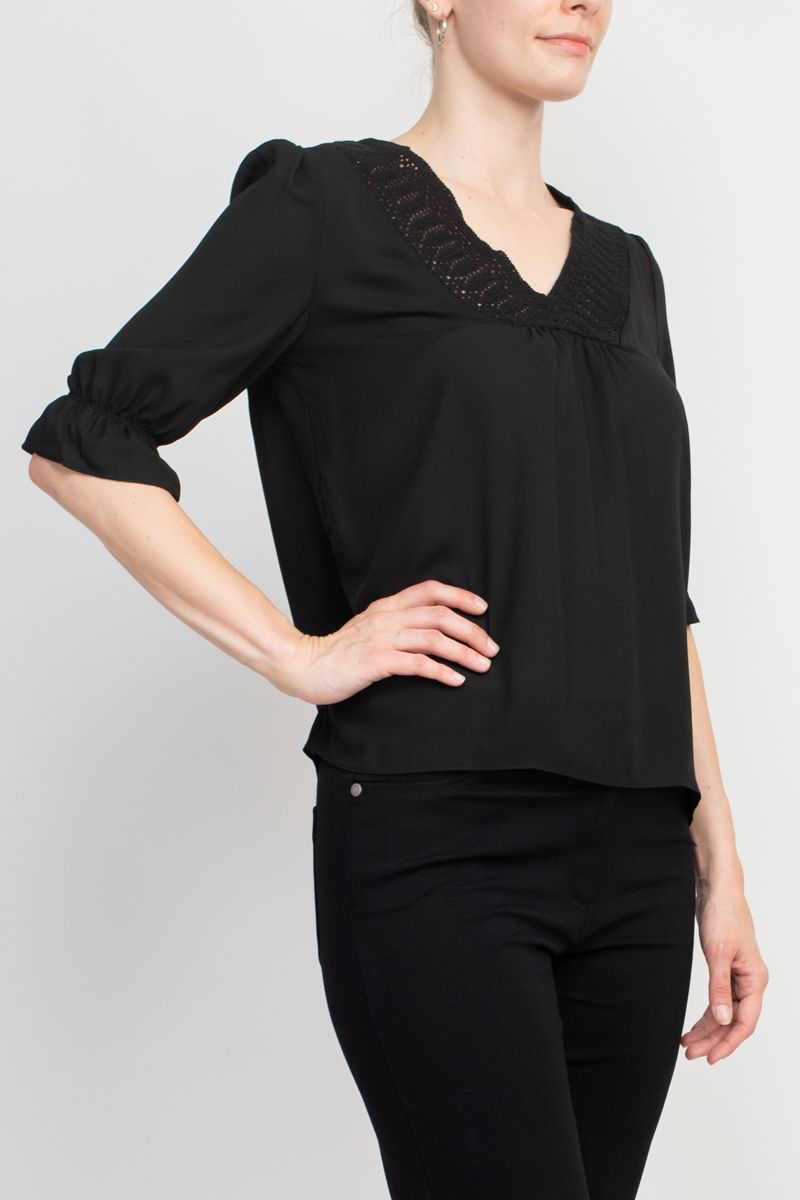 Zac & Rachel Lace V-Neck Top